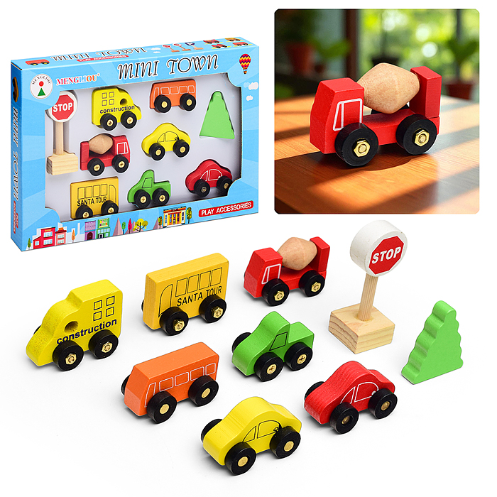 Набор машин D2034 "Транспорт" со знаками