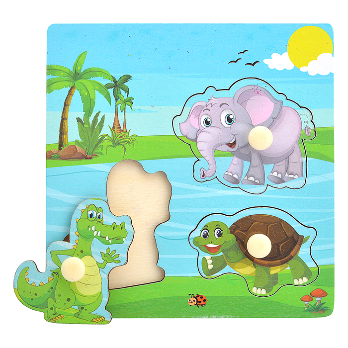 Пазл-вкладыш D2127 "Животные Африки"