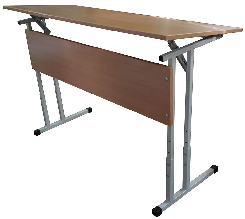 Стол ученический регулируемый (одномест./двухмест.) №2-4, №4-6 с рег. углом наклона столешницы большой