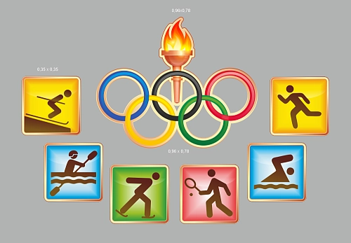 Комплект резных стендов для спортивного зала